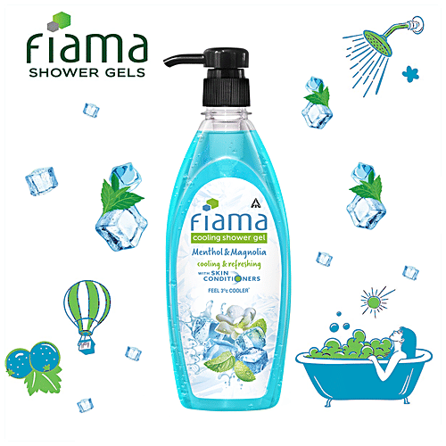Buy Fiama Cooling Shower Gel With Menthol, Magnolia & Skin Conditioners Online at Best Price