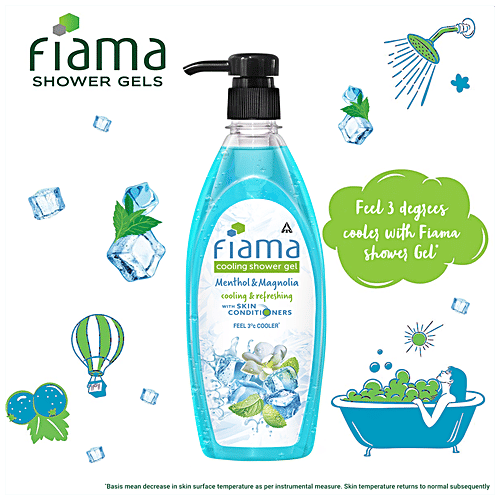 Buy Fiama Cooling Shower Gel With Menthol, Magnolia & Skin