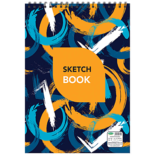 Sundaram Sketch Book - A4, 36 Pages, Assorted, 1 pc  