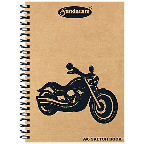 Sundaram A6 Sketch Book - 100 Pages, 1 pc