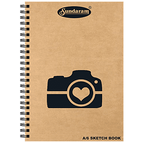 Sundaram A6 Sketch Book - 100 Pages, 1 pc
