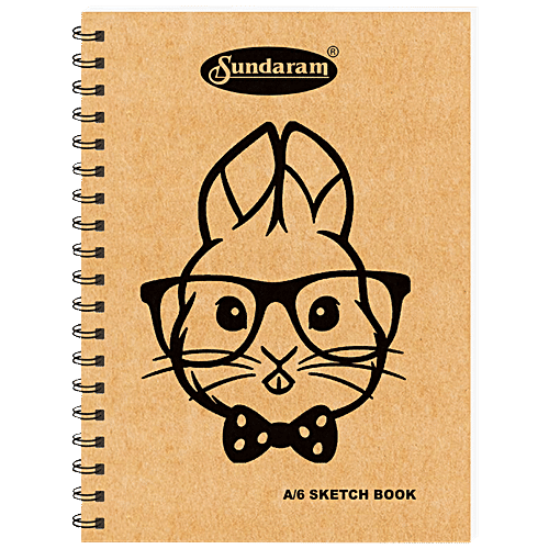 Sundaram A6 Sketch Book - 100 Pages, 1 pc