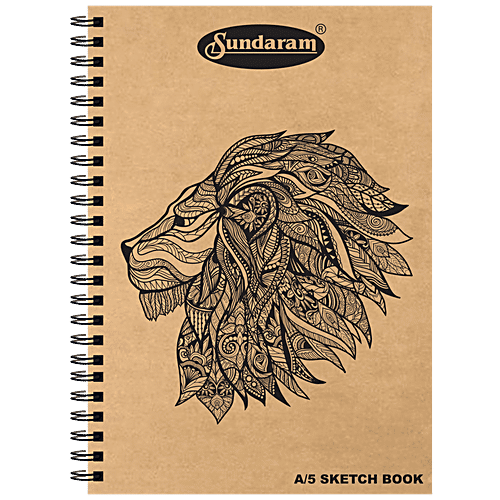 Sundaram A5 Sketch Book - 100 Pages, Assorted, 1 pc