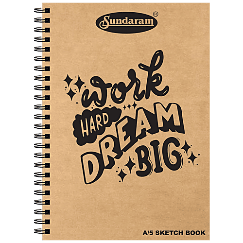 Buy Sundaram A5 Sketch Book 100 Pages, Assorted Online at Best Price