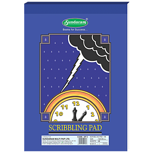 Buy Sundaram Scribbling Pad 1/8, 40 Sheets Online at Best Price of Rs