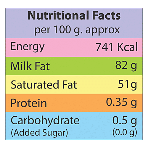 Dodla Cooking Butter - Pasteurised, Made From Cow's Milk, Natural, 500 g  