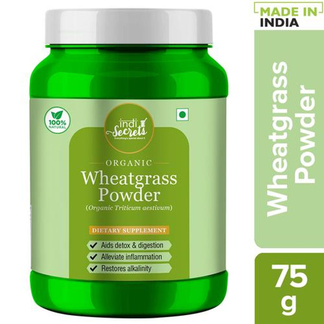 IndiSecrets Organic Wheatgrass Powder, 75 g 