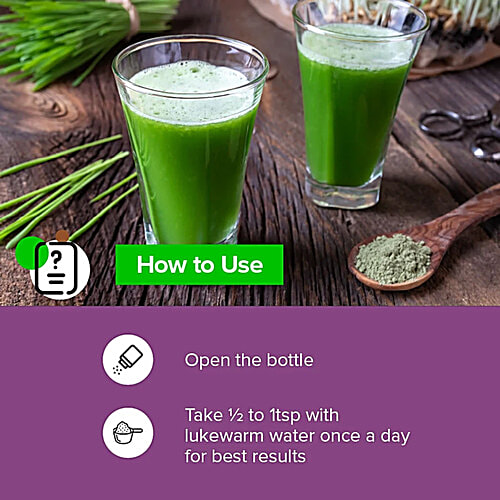 indiSecrets Organic Barley Grass Powder - Aids Detox, Stimulates Metabolism, 100 g