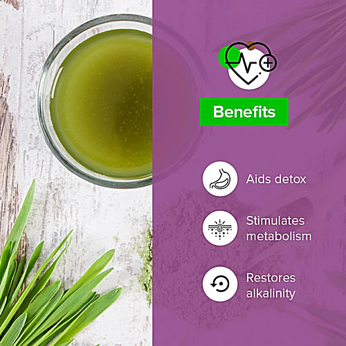 indiSecrets Organic Barley Grass Powder - Aids Detox, Stimulates Metabolism, 100 g