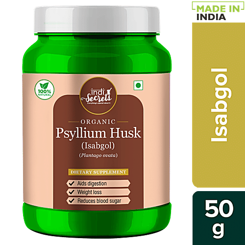 Buy indiSecrets Organic Psyllium Husk/Isabgol Online at Best Price of