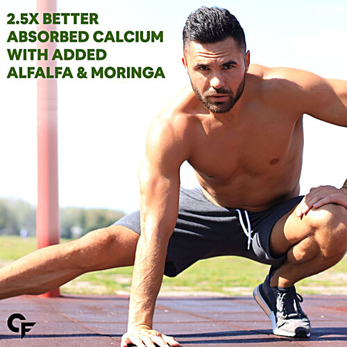 Carbamide Forte Calcium Tablets - With Magnesium, Zinc, Vitamin D, K2 & B12, For Men & Women, 60 pcs  