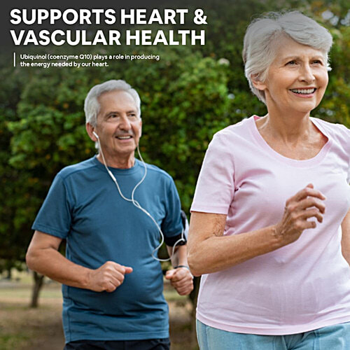 Carbamide Forte Coenzyme Q10 120mg + Piperine 6mg Vegetarian Tablets - For Heart Health, 60 pcs  