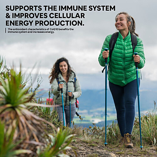 Carbamide Forte Coenzyme Q10 200mg + Piperine 5mg Vegetarian Tablets - For Heart Health, 60 pcs