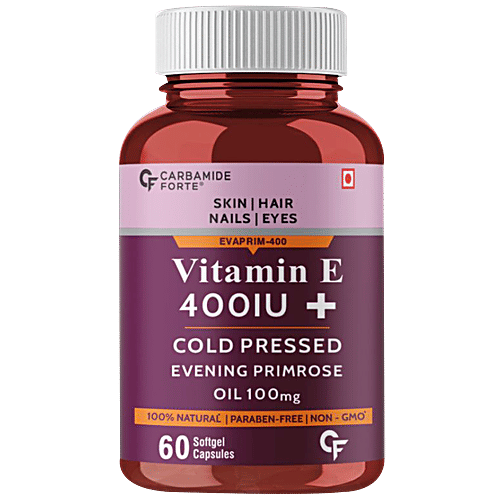 Buy Carbamide Forte Vitamin E 400 IU + Evening Primrose Oil Softgel