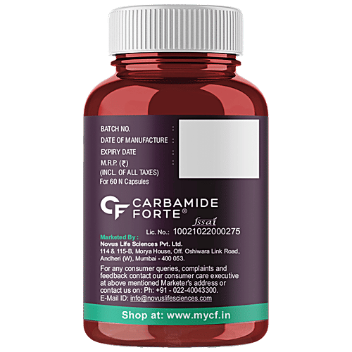 Carbamide Forte Omega 3 Fish Oil 1250mg Softgel Capsules - For Healthy Heart, 60 pcs  