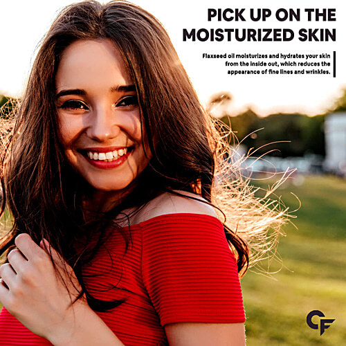 Carbamide Forte Flaxseed Oil Capsules 1250mg + Omega 3, 6, 9 Softgel Capsules - For Digestion, 60 pcs  