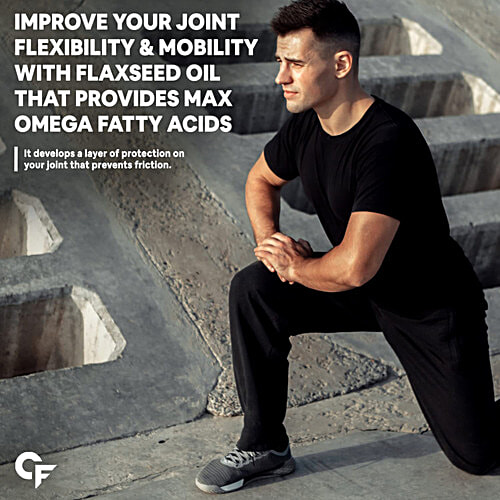 Carbamide Forte Flaxseed Oil Capsules 1250mg + Omega 3, 6, 9 Softgel Capsules - For Digestion, 60 pcs  