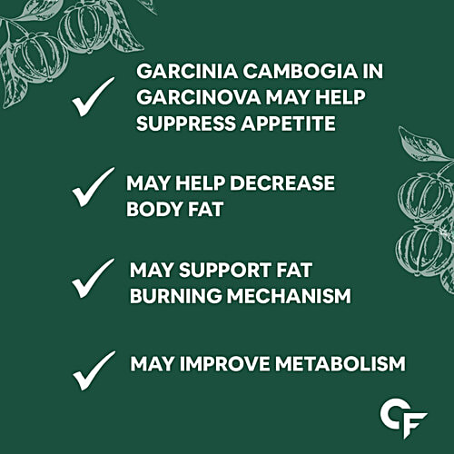 Carbamide Forte Garcinia Cambogia 3000mg + Piperine 6mg Vegetarian Tablets - For Weight Loss, 120 pcs  