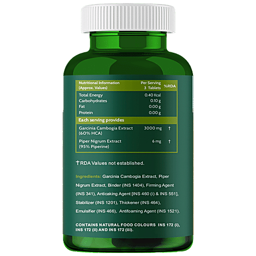 Carbamide Forte Garcinia Cambogia 3000mg 60% HCA & 6mg Piperine Per - Foto 5