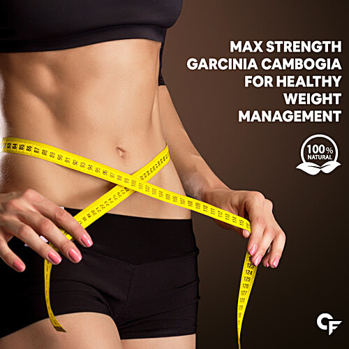 Carbamide Forte Garcinia Cambogia 3000mg + Piperine 6mg Vegetarian Tablets - For Weight Loss, 120 pcs  