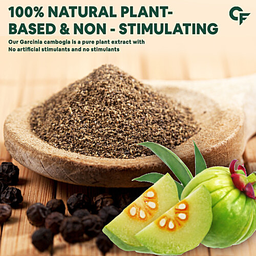 Carbamide Forte Garcinia Cambogia 3000mg + Piperine 6mg Vegetarian Tablets - For Weight Loss, 120 pcs  