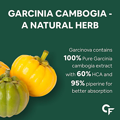 Carbamide Forte Garcinia Cambogia 3000mg + Piperine 6mg Vegetarian Tablets - For Weight Loss, 120 pcs  