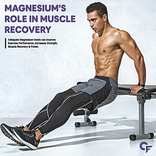 Carbamide Forte Chelated Magnesium Glycinate Citrate Supplement - 1814.18 Mg, Supports Muscles & Bones, 60 pcs