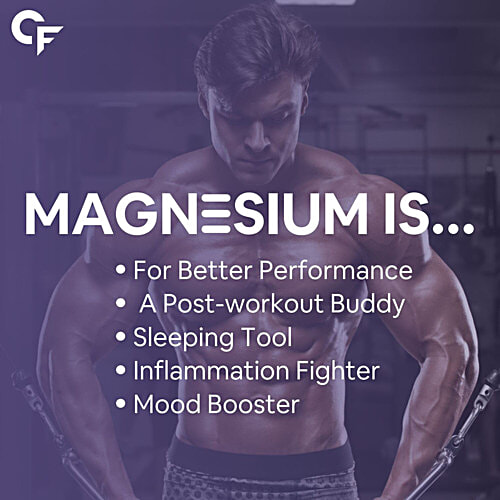 Carbamide Forte Chelated Magnesium Glycinate Citrate Supplement - 1814.18 Mg, Supports Muscles & Bones, 60 pcs