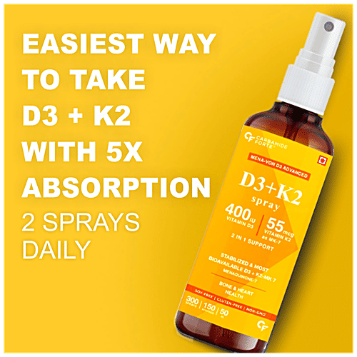 Buy Carbamide Forte Vitamin D3 400 IU With Vitamin K2 MK7 55 Mcg Spray