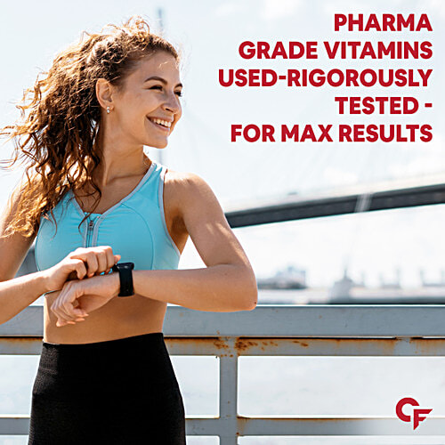 Carbamide Forte Multivitamin For Women Vegetarian Gummies - Mixed Fruit Flavour, For Skin, 60 pcs  