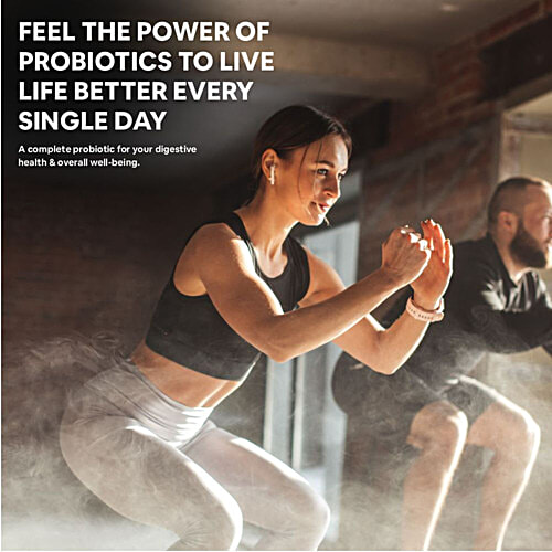 Carbamide Forte Probiotics 30 Billion + 100mg Prebiotics Vegetarian Capsules - Better Digestion, 60 pcs  