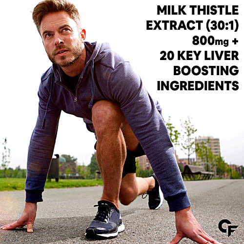 Carbamide Forte Milk Thistle Extract 600mg + 20 Ingredients Vegetarian Tablets - Liver Support, 120 pcs  