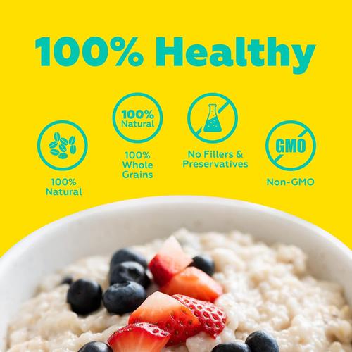 Yoga Bar 100% Rolled Oats - High In Fibre, Gluten-Free, Ideal Breakfast For Weight Loss, 1 kg  