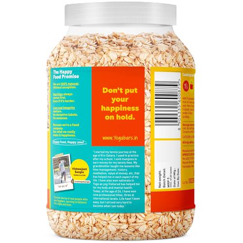 Yoga Bar 100% Rolled Oats - High In Fibre, Gluten-Free, Ideal Breakfast For Weight Loss, 1 kg  