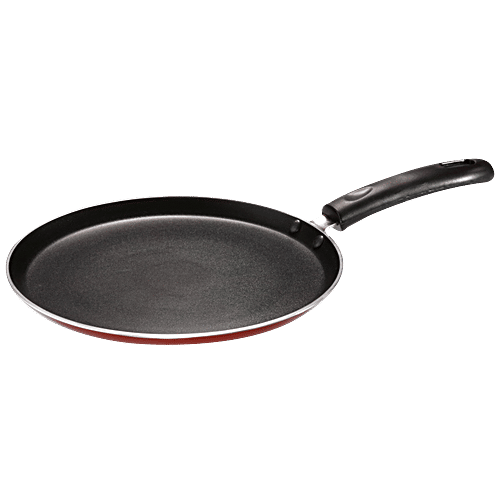 Butterfly Kroma Deluxe Omni Non-Stick Flat Dosa Tawa 250 mm - Induction Base, Maroon(NSKDOT250001), 1 pc  