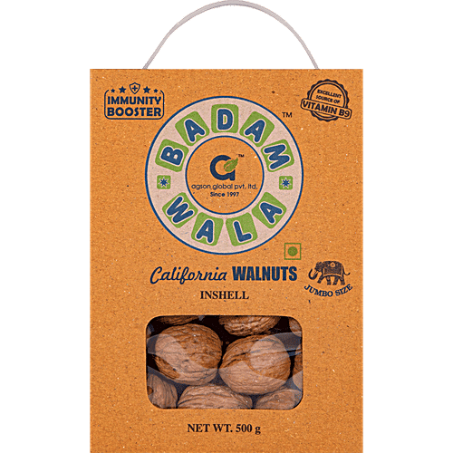 Buy Badamwala California Walnuts Jumbo Size, In Shell Online at Best