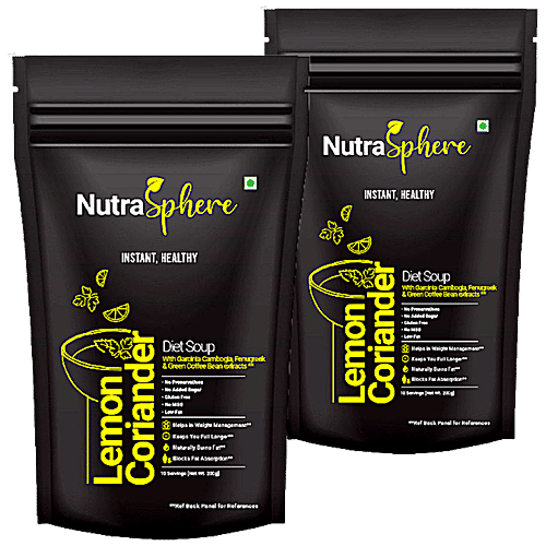 Buy NutraSphere Lemon Coriander Instant Soup With Natural Actives for