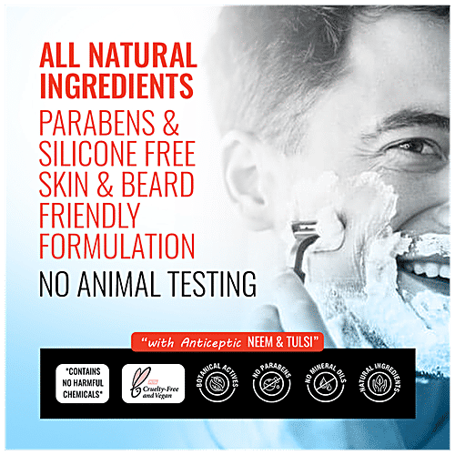 Man Arden Shaving Cream - With Antiseptic Neem & Tulsi, Panax Ginseng Extract For Smooth Shave, 200 ml (Pack of 2) 