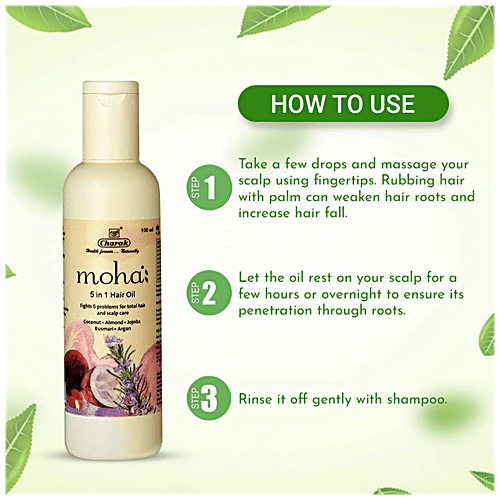 Moha 5 In 1 Hair Oil - Total Hair & Scalp Care, 100 ml  