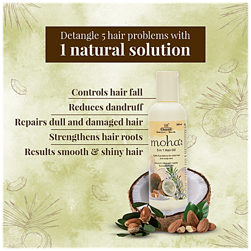 Moha 5 In 1 Hair Oil - Total Hair & Scalp Care, 100 ml  