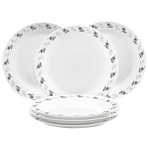 Buy Cello Opalware Dinner Plates Black Magic, Dia11 Inches Online at