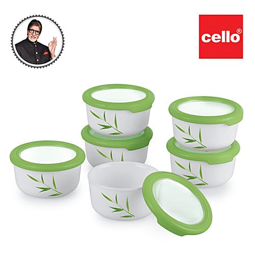 Cello Opalware Storage Containers - Mini, Bamboo Grove, 6 pcs  