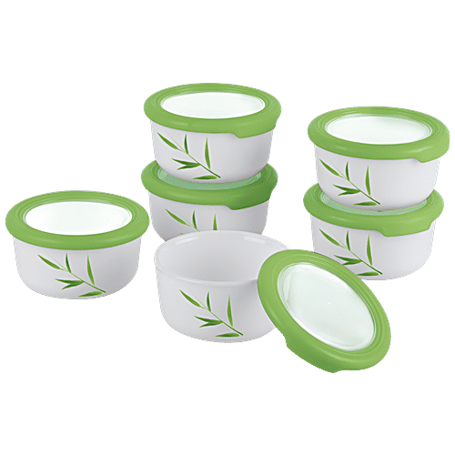 Cello Opalware Storage Containers - Mini, Bamboo Grove, 6 pcs  