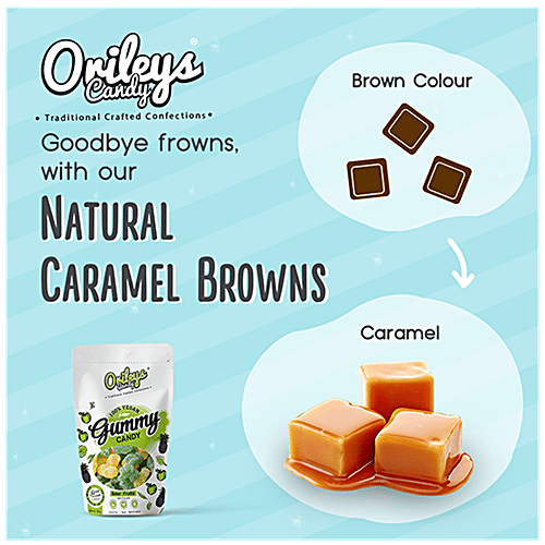 Orileys Candy Gummy Candy - Sour Fruits Flavour, Vegan, Gluten Free, 100 g  