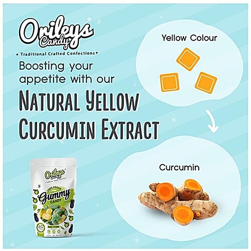 Orileys Candy Gummy Candy - Sour Fruits Flavour, Vegan, Gluten Free, 100 g  