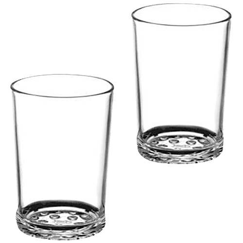 Yera Water/Juice Glass Tumbler - Transparent, 250 ml (Set of 6) 