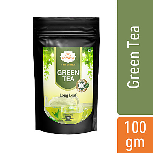 Buy NAMASTE CHAI Green Tea Long Leaf, 100 Natural Ingredients Online at Best Price of Rs 160