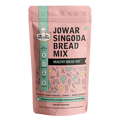 Daily Staple Jowar Singoda Bread Mix - For Gluten Intolerant, Diabetic, 220 g  