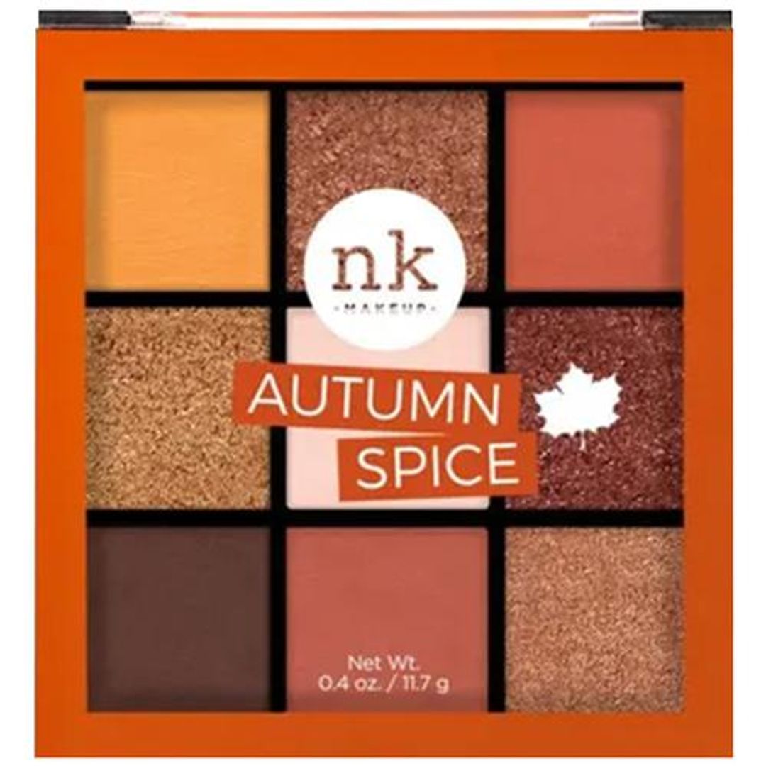 Nicka K Nine Color Eyeshadow Palette, 8 g Autumn Spice