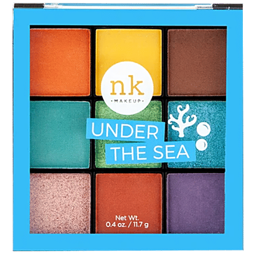Nicka K Nine Color Eyeshadow Palette, 8 g Under The Sea 
